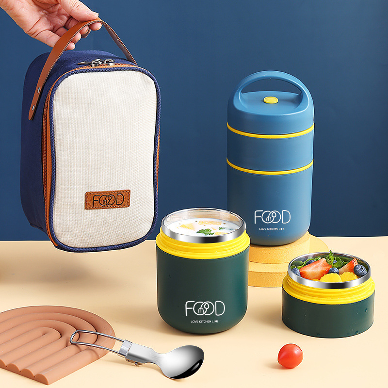 Baby Food Warmer - Dubbellaags roestvrij staal geïsoleerde lunchbox met